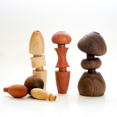 Customizable Woodworking Components in Various Colors and Shapes